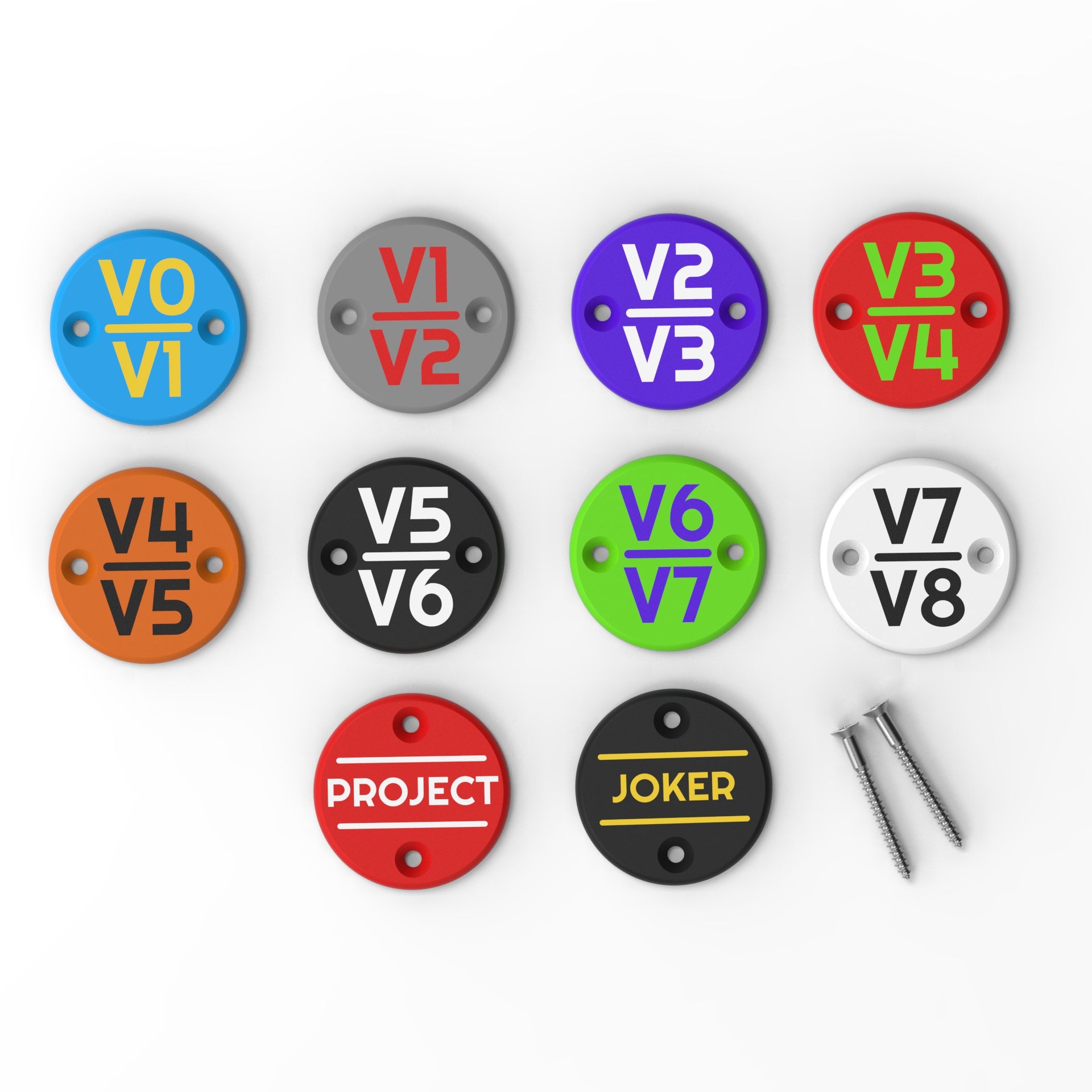 V-Grade "Range" Bouldering Route Tags